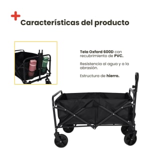 Carrito plegable de transporte Inuitz 60 L por 27,99€ en Miravia