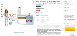 Set de Juego Repostería Barbie para Niñas por $439 | Amazon
