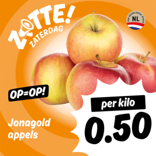 1 Kilo Jonagold appels voor €0,50 bij Poiesz