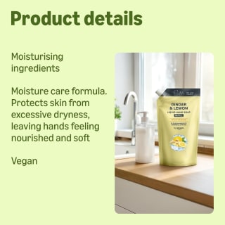 by Amazon Ginger & Lemon Hand Soap Refill, 2 x1000ml for £2.25 at Amazon