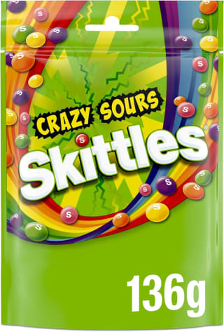 Skittles Crazy Sours 136g for £0.70 at Amazon