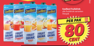 Alle Coolbest fruitdrank voor €0,80 bij de Nettorama