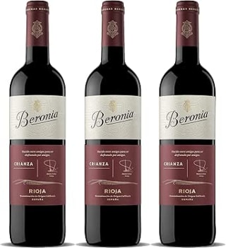 Beronia Crianza Vino Tinto D.O.Ca. Rioja 3 botellas de 750 ml por 16.65€