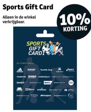 10% korting op een Sport Cadeaukaart bij kruidvat