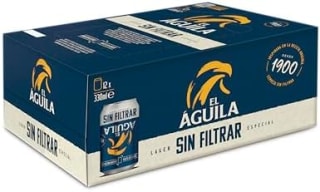 El Águila Sin Filtrar 12 x 33 cl por 5,34€ en Amazon