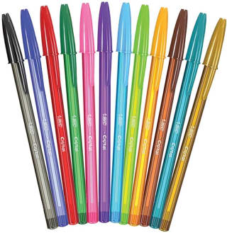 BIC Bolígrafo Cristal Fashion 1.2mm (paquete 10 piezas) por $20 en Amazon