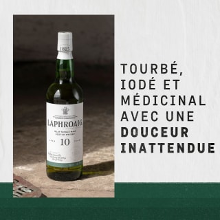 Laphroaig 10 ans Islay Single Malt 70 cl pour 33,89€ chez Amazon
