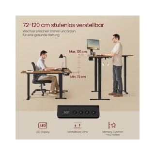 VASAGLE elektrisch verstelbaar hoekbureau 140 x 160 cm voor €127 bij Songmics