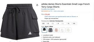 ADIDAS SPORTSWEAR Loosefit Sportbroek 'Essentials' voor €16,49 b ij Amazon