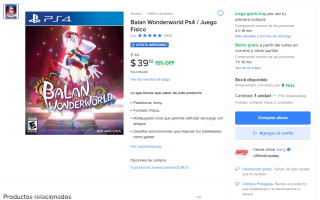 Balan Wonderworld PS4 por $39 | Mercado Libre