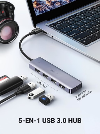 UGREEN Hub USB 3.0 4 puertos (15cm) por $203 en Amazon