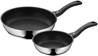 WMF Devil Juego de 2 Sartenes Antiadherentes 20-28 cm Todo Tipo de Cocinas por 47.39€