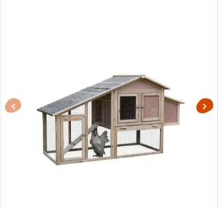 Poulailler Juste en bois massif 2 à 3 poules à 69,99€
