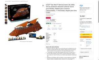 LEGO Star Wars Barcaza Velera Jabba 75397 por $8,282 | Amazon