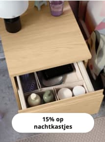Tot 20% op opbergbedden, ladekasten en nachtkastjes bij IKEA in Belgie