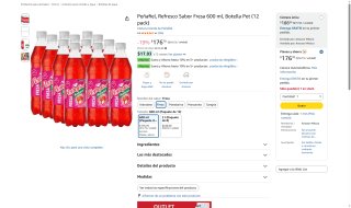 Refresco Peñafiel Fresa 600ml por $177 | Oferta Amazon
