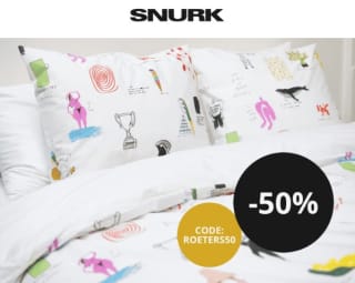 50% korting op Rogier Roeters x SNURK bij SNURK