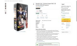 Juego Dominó Dragon Ball Z por $183 | Oferta Amazon