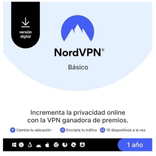Nordvpn Suscripción de software vpn premium de 1 año por 24,79€