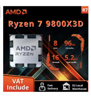 AMD Ryzen 7 9800X3D Procesador Socket AM5 por 419,06€