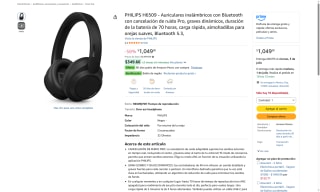 Auriculares inalámbricos PHILIPS H6509 por $1,049 | Amazon