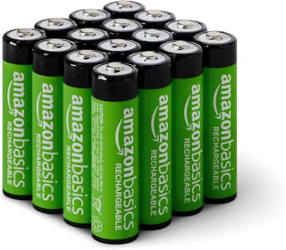 Amazon Basics paquete de 16 pilas AA NiMH 2000 mAh por 11.83€ en Amazon