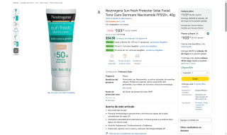 Protector Solar Neutrogena FPS50+ por $103 | Oferta Amazon