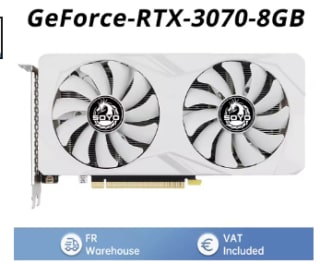 SOYO GeForce RTX 3070 8GB voor €260,04 bij AliExpress