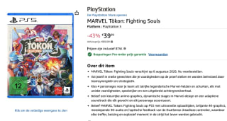 PS5 Marvel Tokon: Fighting Souls voor €39,99 bij Amazon