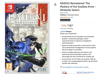 PS5 Raidou Remastered: The Mystery of the Soulless Army voor €15 bij Amazon