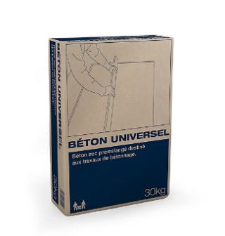 Sac de 30 kg Béton universel sec prémélangé à 30€