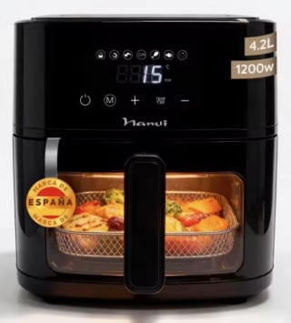 NARVI Freidora de Aire, sin Aceite, Capacidad de 4,2L, Potencia de 1200W por 27.42€