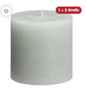 1+3 gratis op alle kaarsen bij de kwantum