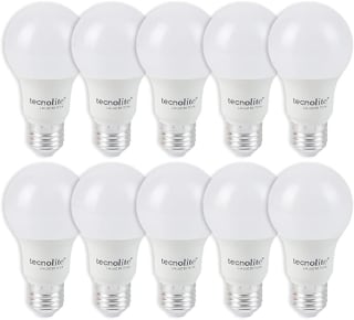Tecnolite Focos LED A19 Pack 10 Pzas 8.5W 800LM 6500K por $159 | Amazon