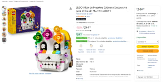 LEGO Altar de Muertos 40811 por $244 en Amazon