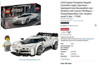 LEGO Speed Champions 77240 Bugatti Centodieci hyper sportauto voor €18,15 bij Amazon