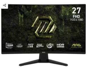 Monitor MSI MAG 274CF E20 27" FullHD 200Hz Rapid VA Curvo HDR por 99.99€