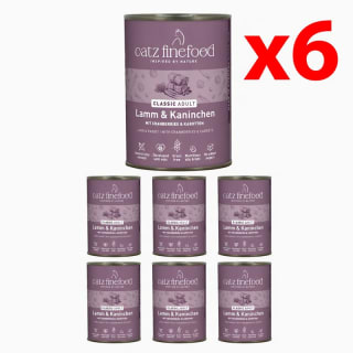 Catz Finefood N° 11 Cordero y Conejo Alimento Húmedo para Gatos 6 x 400g por 9.99€
