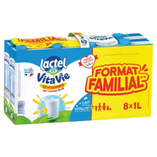 Lait Vitaminé UHT LACTEL au prix de 7,08€