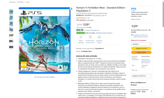 Horizon II: Forbidden West PS5 por $539 | Oferta Amazon