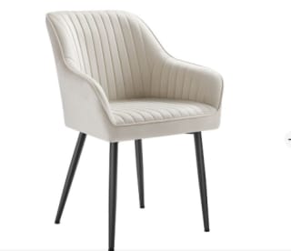 Chaise Salle à Manger Beige Cappuccino et Noir d'Encre SONGMICS à 58,49€