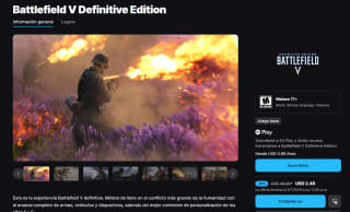 Battlefield V Definitive Edition por $60 | Oferta Epic Games