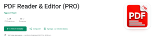 PDF Reader & Editor (PRO) Gratis en Google Play