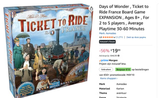 Days of Wonder - Ticket to Ride France & Old West Uitbreiding voor €19,99 bij Amazon
