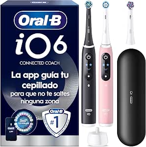 2 Cepillos eléctrico Oral-B iO 6s, 5 modos, Seguimiento con app por 173€