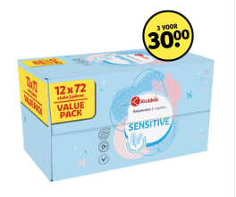 3 stuks Kruidvat babydoekjes 12-pak voor €30