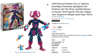 LEGO Marvel Fantastic Four vs. Galactus Bouwfiguur voor €36,99 bij Amazon