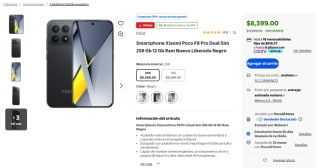 Xiaomi Poco F8 Pro 256GB por $8,199 en Walmart