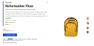 Mochila Samsonite Laptop 16" Reformation Titan por $760