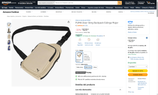 Bandolera PUMA Doer Sling por $299 | Oferta Amazon